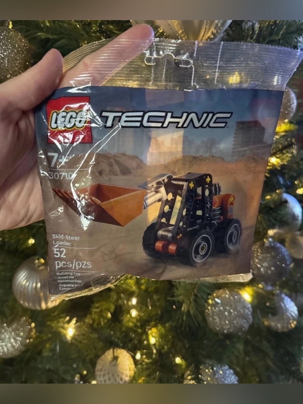 LEGO Technic Orange and Black Skid-Steer Loader